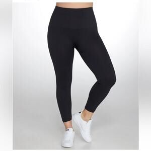 Spanx 1X Black Plus Size Look At Me Now Cropped Leggings LAMN